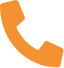 Icono de telefono color naranja
